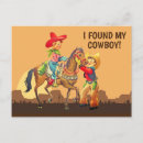 Recherche de cheval de cowboy cartes postales Pour elle