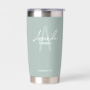 Recherche de vert voyage mugs Initiale