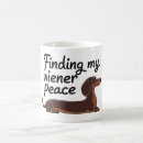Recherche de dire drôle de chien tasses Dachshund