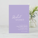 Recherche de violet bridal shower invitations Simple