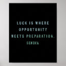 Recherche de succès citation posters Chance