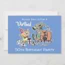 Recherche de mens party invitations Bleu