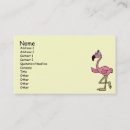 Recherche de rose flamant cartes visite Mignon