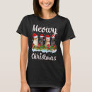 Recherche de guirlande noël tshirts Chat