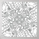 Zoek naar ingewikkeld patroon posters Kaleidoscoop