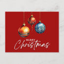 Recherche de noël classique cartes postales Rouge