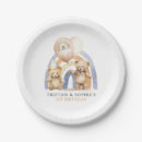 Recherche de anniversaire nounours assiettes Aquarelle