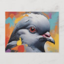 Recherche de oiseau abstrait cartes postales Coloré