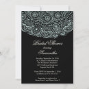 Recherche de lace bridal shower invitations Élégante