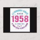 Recherche de 1958 cartes postales D'anniversaire