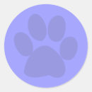 Recherche de empreinte patte bleu autocollants Chiot