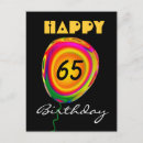 Recherche de 65 anniversaire cartes Coloré