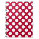 Zoek naar polkadots notitieboeken Rood