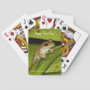 Recherche de grenouille verte jeux de cartes Heureux