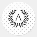 Recherche de couronne laurier autocollants Noir et blanc