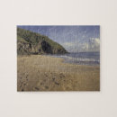 Zoek naar voetafdruk puzzels Kust