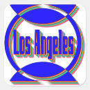 Recherche de los angeles californie autocollants Coloré