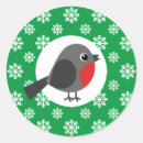 Recherche de oiseau de noël autocollants Mignon
