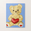Recherche de nounours puzzles Coeur