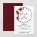 Recherche de papeterie de de marsala mariage invitations Boho