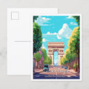 Recherche de arc triomphe vintage cartes postales Illustration