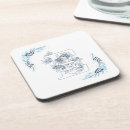 Recherche de lettre e dessous de verres Typographie