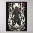 Recherche de démon japonais posters Guerrier