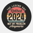 Recherche de pension autocollants Retraité