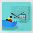Recherche de télévision horloges Rétro