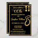 Recherche de or et noir anniversaire invitations Pour elle