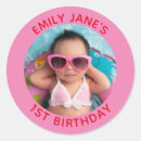Recherche de rouge autocollants 1er anniversaire