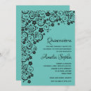 Zoek naar turquoise quinceanera invitations Prinses
