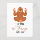 Recherche de méditation cartes postales Paresseux