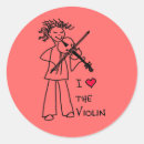 Recherche de joueur violon autocollants Cordes