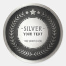 Recherche de argent autocollants Personnalisation