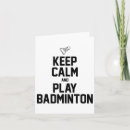 Recherche de tennis match vœux cartes Raquette de badminton