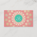Recherche de corail et turquoise cartes visite Mignon