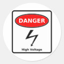 Recherche de en hauteur autocollants Haute tension