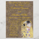 Recherche de klimt le baiser invitations Romantique