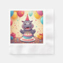 Recherche de hippopotame serviettes Anniversaire