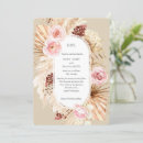 Recherche de pampas mariage invitations Botanique