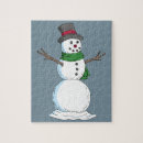 Recherche de bonhommes de neige puzzles Noël