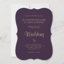 Recherche de violet foncé invitations Boho