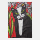 Zoek naar witte kat keuken handdoeken Tuxedo