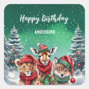 Recherche de loup sauvage autocollants Noël