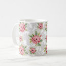 Recherche de arrière plan gris tasses Fleurs