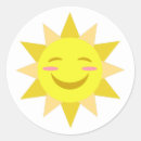 Recherche de soleil de kawaii autocollants Amusant