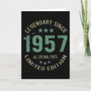 Recherche de 1957 anniversaire cartes Vintage