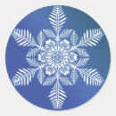 Recherche de flocon de neige bleu autocollants Blanc
