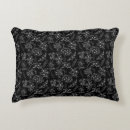 Recherche de fleurs noires coussins Tendance